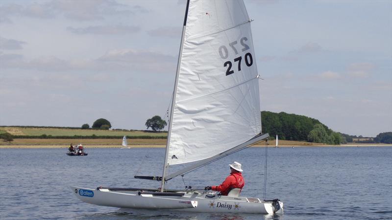 Challengers at the RYA Multiclass Regatta - Rutland in 2022 photo copyright Tony Mayhew taken at Rutland Sailing Club and featuring the Challenger class