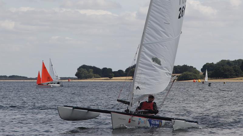 Challengers at the RYA Multiclass Regatta - Rutland in 2022 photo copyright Tony Mayhew taken at Rutland Sailing Club and featuring the Challenger class