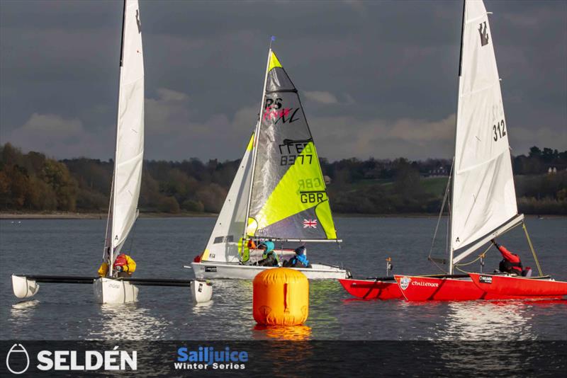 Seldén SailJuice Winter Series: Fernhurst Books Draycote Dash photo copyright Tim Olin / www.olinphoto.co.uk taken at Draycote Water Sailing Club and featuring the Challenger class