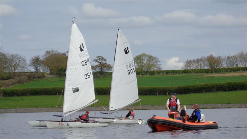 Challenger Coaching at Rutland photo copyright Liz Newton taken at Rutland Sailing Club and featuring the Challenger class