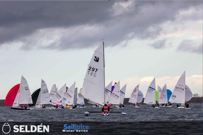 Kirsten Pollock in the Tiger Trophy 2024, as part of the Seldén Sailjuice Winter Series photo copyright Tim Olin / www.olinphoto.co.uk taken at Rutland Sailing Club and featuring the Challenger class