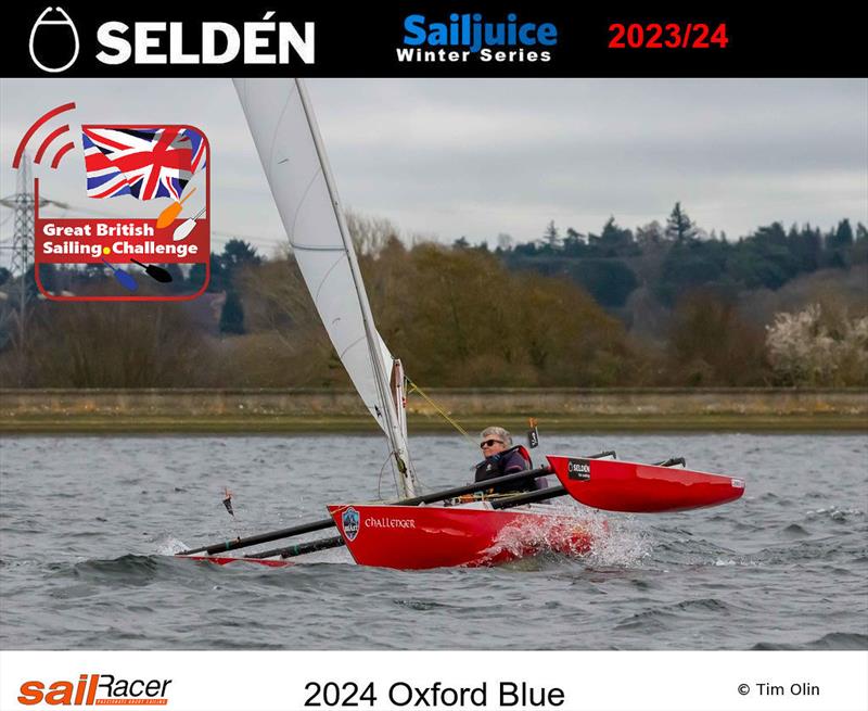 Val Millward during the 2024 Oxford Blue photo copyright Tim Olin / www.olinphoto.co.uk taken at Oxford Sailing Club and featuring the Challenger class
