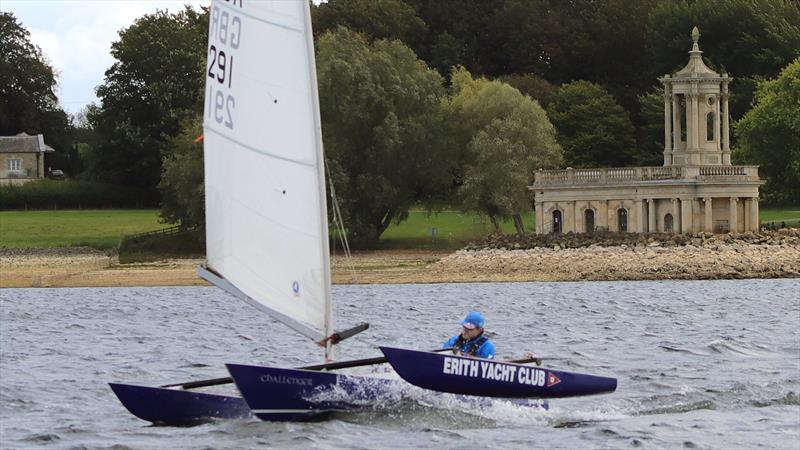 Rory McKinna wins the UK Open Challenger Championship at Rutland photo copyright James Greenberry taken at Rutland Sailing Club and featuring the Challenger class
