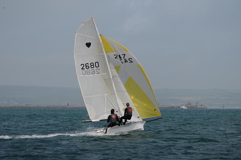 UK Cherub 70th Anniversary Nationals at the WPNSA photo copyright Richard Bowers taken at Weymouth & Portland Sailing Academy and featuring the Cherub class