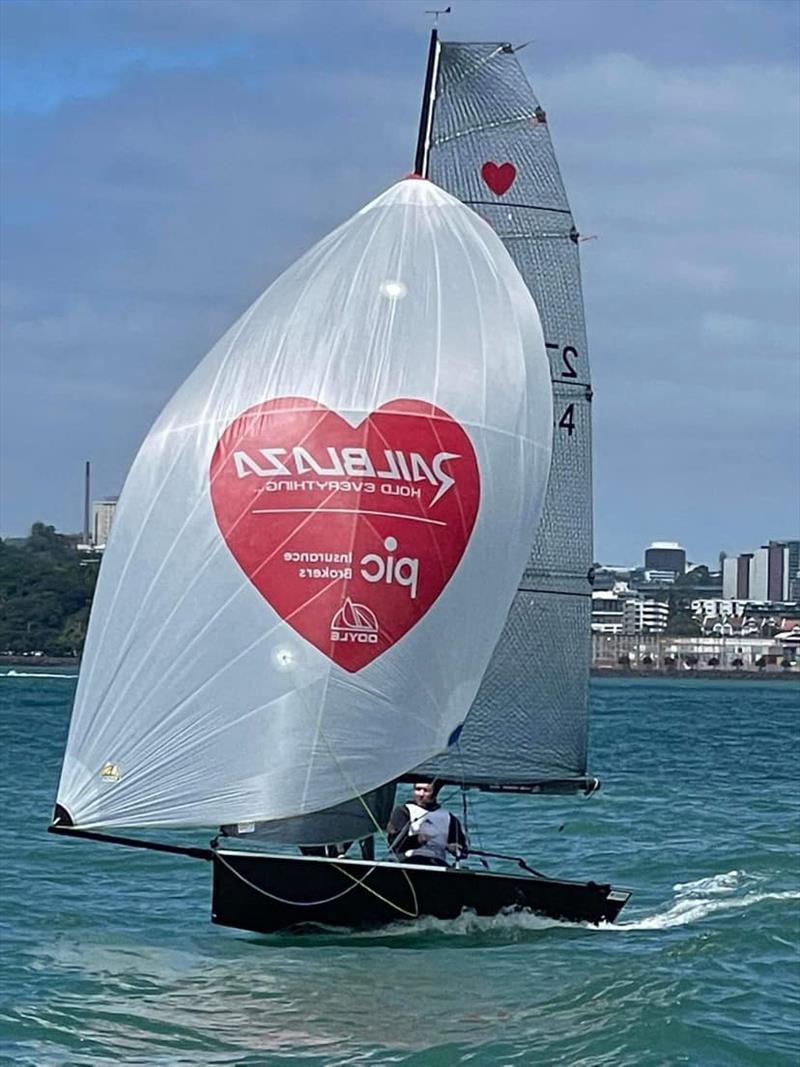 The Cherub class has six sponsored spinnakers, with the funds going to Starship Hospital photo copyright Cameron Thorpe taken at Royal New Zealand Yacht Squadron and featuring the Cherub class