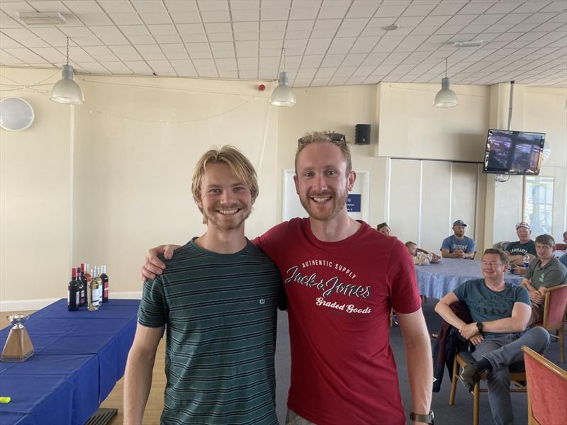 Jimmy Ruddiman and Joseph White finish 3rd in the Cherubs at the Weymouth Skiff Open 2022 - photo © Rich Bowers