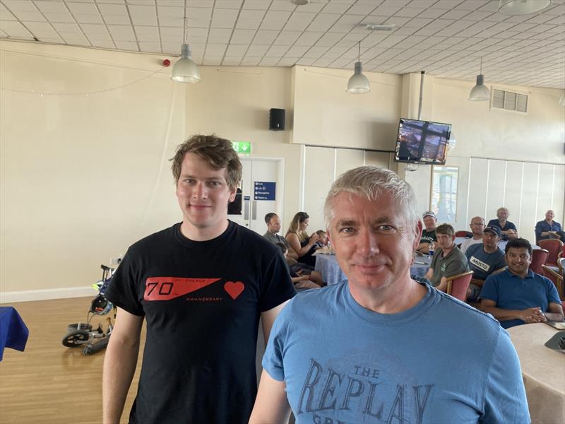Paul Croote and Andrew Whapshott win the Cherubs at the Weymouth Skiff Open 2022 - photo © Rich Bowers
