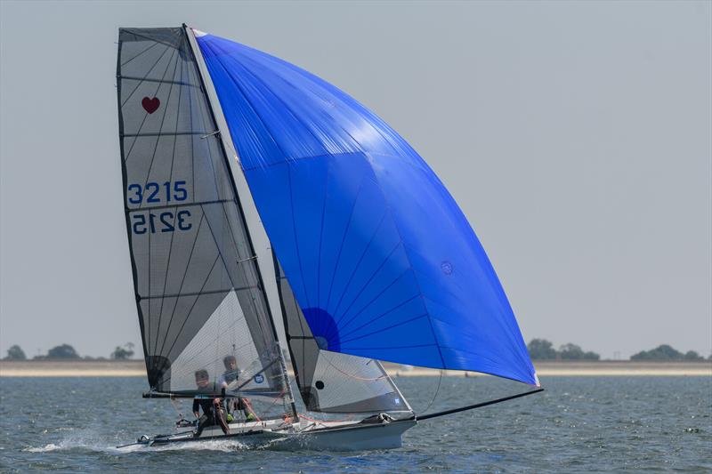 The winning Cherub of Jonny O'Connor and Alex Harris - Grafham Asymmetric Challenge photo copyright Paul Sanwell / OPP taken at Grafham Water Sailing Club and featuring the Cherub class
