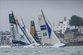 Class40 start in the 2023 Rolex Fastnet Race off the Royal Yacht Squadron line © Paul Wyeth/pwpictures.com