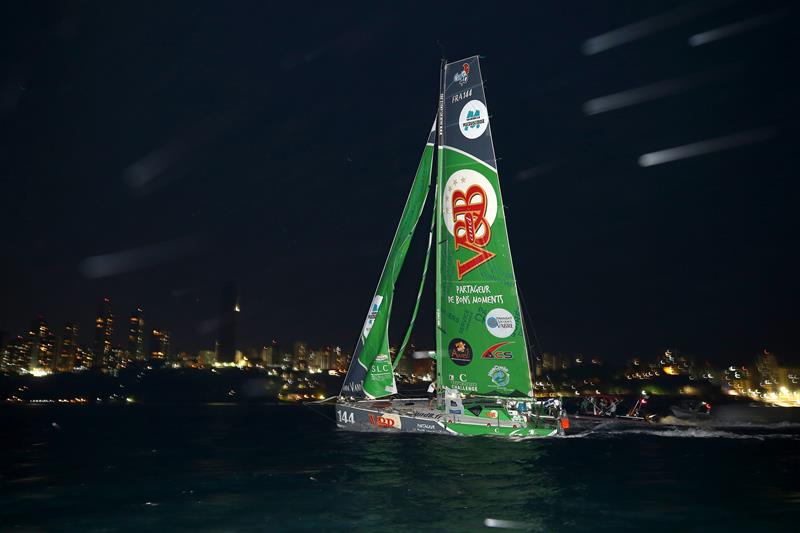 Maxime Sorel and Antoine Carpentier on V&B win the Class 40s in the Transat Jacques Vabre 2017 photo copyright Jean-Marie Liot / ALeA / TJV taken at  and featuring the Class 40 class