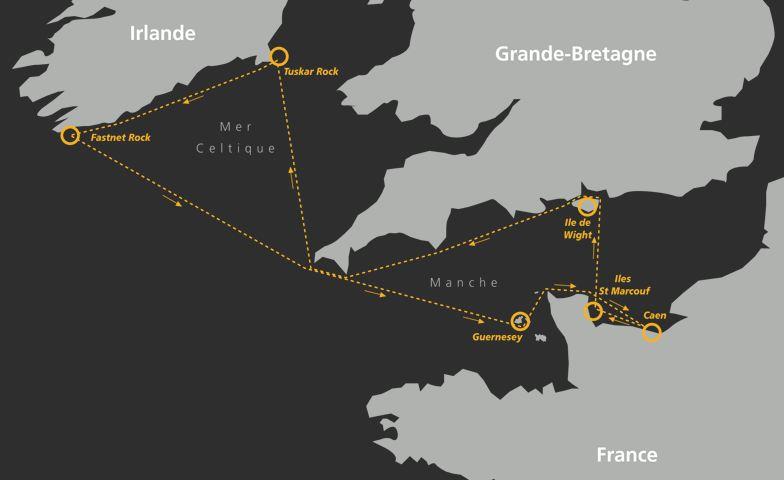 Normandy Channel Race 2020 course photo copyright NCR2020 taken at  and featuring the Class 40 class