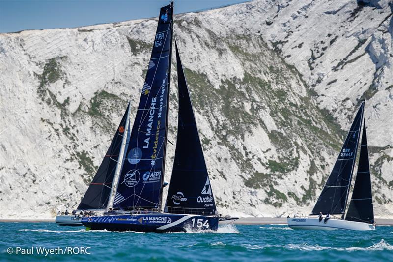 La Manche, FRA 154, Class 40 during the 2021 Cowes-Dinard-St Malo Race photo copyright Paul Wyeth / RORC taken at Royal Ocean Racing Club and featuring the Class 40 class