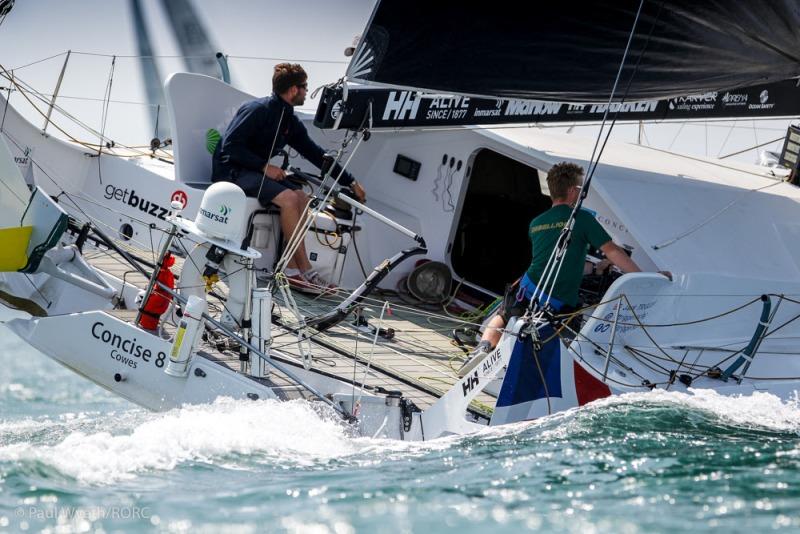 In a light airs race, Overall Line Honours and the win in the Class40 Division went to Tony Lawson's Concise 8, skippered by Jack Trigger. - photo © RORC / Paul Wyeth