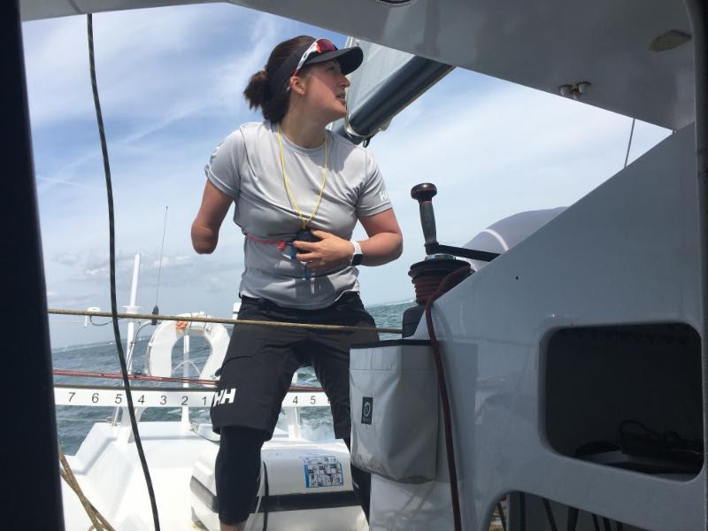 Paralympic sailor Hannah Stodel is hoping to becoming first disabled sailor to take on and complete Vendee Globe. She has chosen Region Normandie, the Class40 as her training for this and the Sevenstar RBIR represents an early test on her journey - photo © www.hannahstodelracing.com