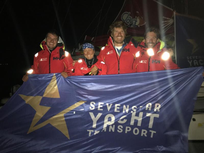 Nailed it! Fourth placed Class40. Hannah Stodel - 3 x World Champion, 4 x Paralympian aiming for the Vendée Globe has completed her first ever offshore race on Region Normandie with Tim Atkins, Quentin Bes-Green and Will Rogers  - photo © Louay Habib