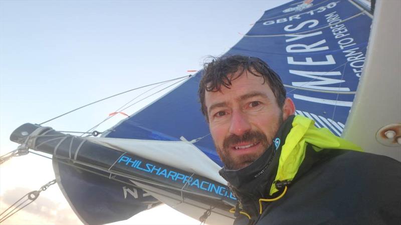 Phil Sharp on board Imerys Clean Racing after a tough start to the Route du Rhum-Destination Guadeloupe photo copyright Phil Sharp taken at  and featuring the Class 40 class