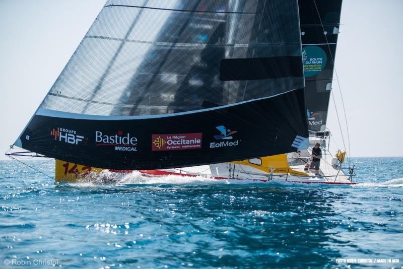 Défi Atlantique Guadeloupe > Horta > La Rochelle photo copyright Robin Christol taken at  and featuring the Class 40 class