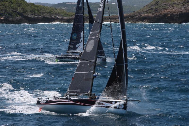  Catherine Pourre's Class40 Team racing Eärendil (FRA) will raise the Class40 Rum Barrel for the second time, winning the Class40 division - RORC Caribbean 600 photo copyright Tim Wright / Photoaction.com taken at Royal Ocean Racing Club and featuring the Class 40 class