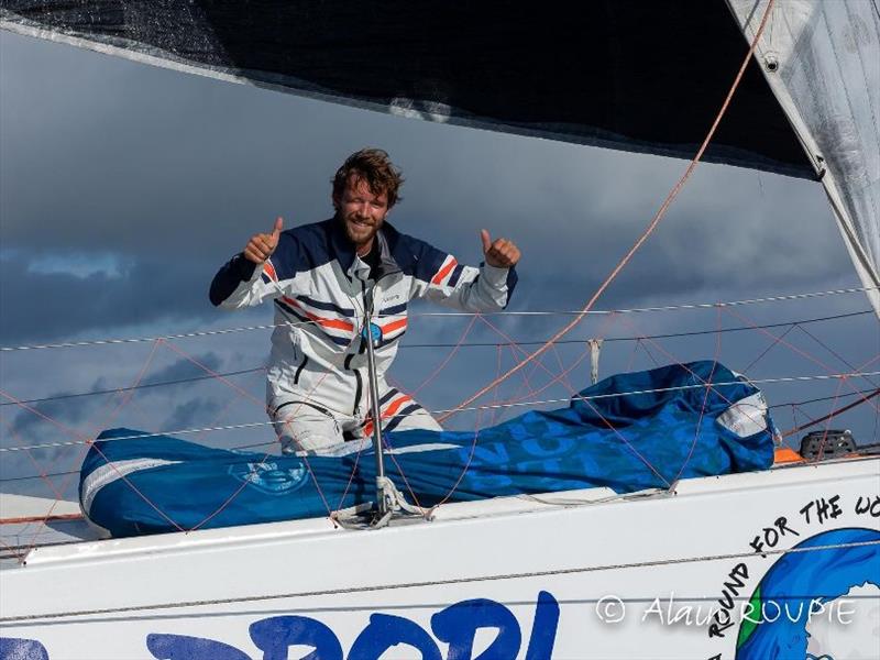 Gaëtan Thomas onboard Class40 #55 'Be The Drop' photo copyright Alain Roupie taken at  and featuring the Class 40 class