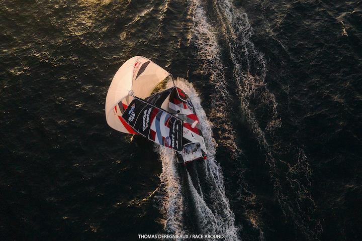 Class 40 racing action  photo copyright Race Around/Thomas Deregnieaux taken at Southern Yacht Club and featuring the Class 40 class