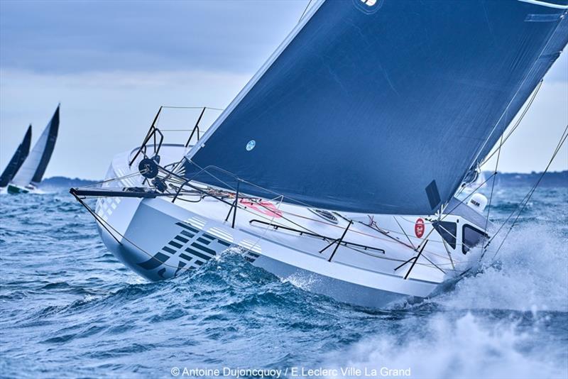 Olivier Magre's Palanad 3 photo copyright Antoine Dujoncquoy / E. Leclerc Ville La Grande taken at Royal Ocean Racing Club and featuring the Class 40 class