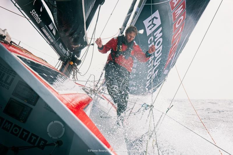 Luke Berry's Mach 40.3 Lamotte - Module Création was Class40 winner in the 2019 Rolex Fastnet Race, but since then her bow has been modified - photo © Pierre Bouras