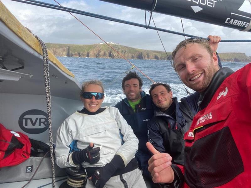 Class40 defending champions - Luke Berry with Jules Bonnier, Clement Bouyssou and Mathilde Geron photo copyright Lamotte / Module Création taken at Royal Ocean Racing Club and featuring the Class 40 class