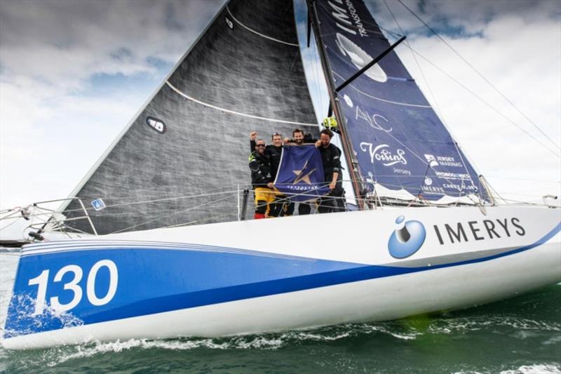 Phil Sharp's Class40 Imerys Clean Energy set a new World Record (40ft and under) of 8 days 4 hours 14 minutes and 49 seconds in the 2018 Sevenstar Round Britain and Ireland Race - photo © Paul Wyeth / pwpictures.com