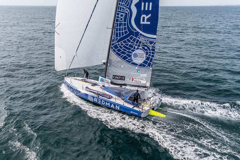 Antoine Carpentier (Redman) –Transat Jacques Vabre 2021 winner photo copyright Jean-Marie Liot taken at  and featuring the Class 40 class