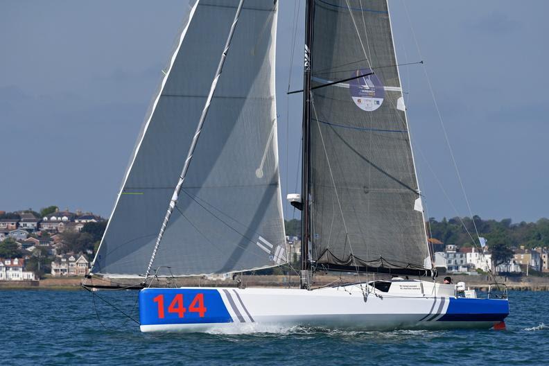 Greg Leonard's Kite (USA) has Vendée Globe sailors Mike Golding and Miranda Merron on board photo copyright Rick Tomlinson / www.rick-tomlinson.com taken at Royal Ocean Racing Club and featuring the Class 40 class