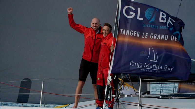Craig Horsfield and Oliver Bond aboard Amhas took line honours in Mauritius - photo © Globe40