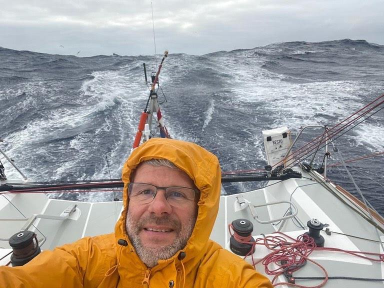 Globe 40 duel in the Bass Strait photo copyright #Globe40 taken at  and featuring the Class 40 class