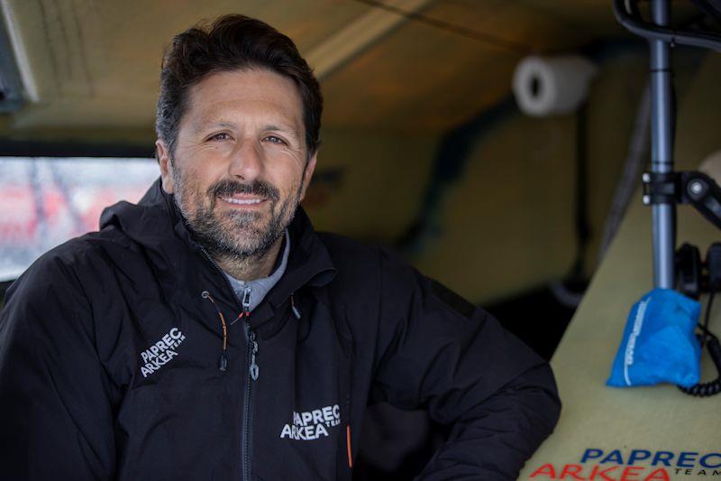 Yoann Richomme, skipper of Arkea-Paprec photo copyright Alexis Courcoux taken at  and featuring the Class 40 class