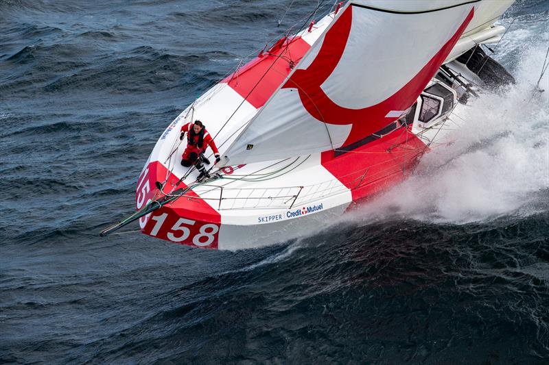 Lipinski's Crédit Mutuel during the Route du Rhum - Destination Guadeloupe photo copyright Christophe Breschi / Crédit Mutuel taken at  and featuring the Class 40 class