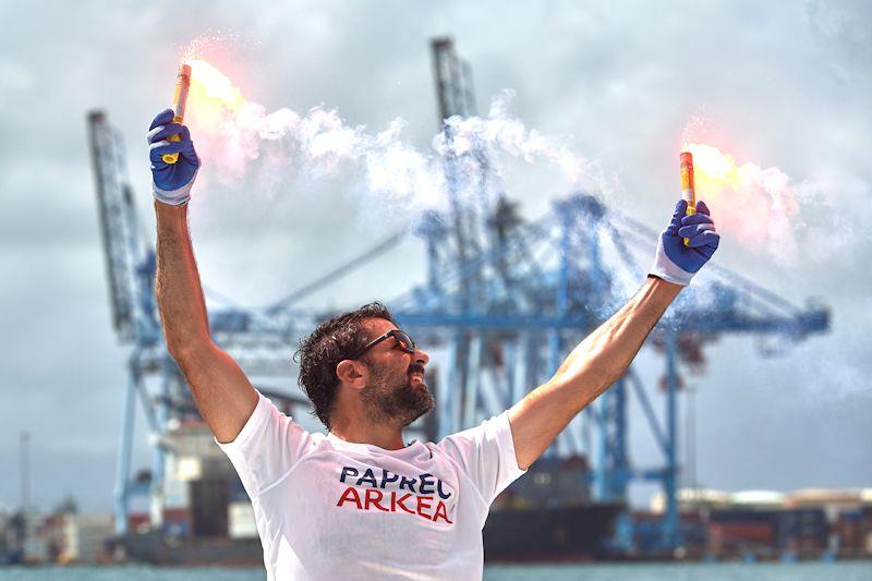 Yoann Richomme wins the Class 40 division in the Route du Rhum-Destination Guadeloupe photo copyright Pilpre Arnaud / RDR taken at  and featuring the Class 40 class