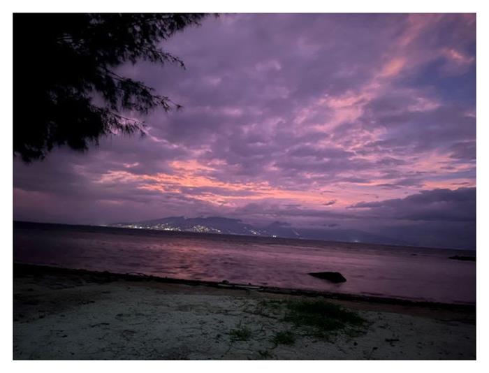 Looking back at Tahiti from Moorea - GryphonSolo2 photo copyright Joe Harris taken at  and featuring the Class 40 class