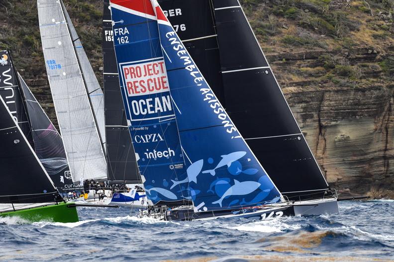 The leaders in the Class40 Division are closing in on the Barbuda Mark in the RORC Caribbean 600 photo copyright James Tomlinson / RORC taken at Royal Ocean Racing Club and featuring the Class 40 class