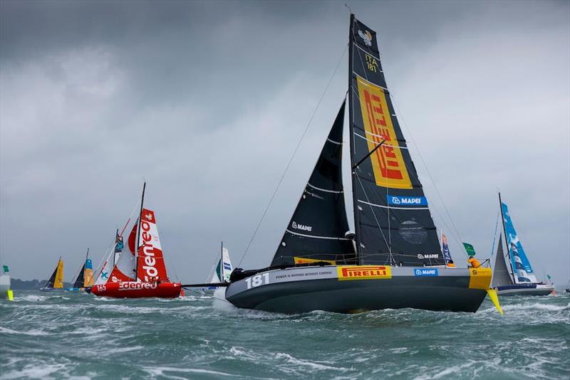 Alla Grande Pirelli was one of eight boats that had been called OCS at the start on Saturday, the 120 minute time penalty, dropping the Italians to sixth place - Rolex Fastnet Race - photo © Paul Wyeth / pwpictures.com