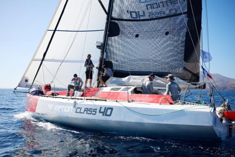 Leading Class40 - Marc Lepesqueux's Sensation Extreme (FRA) photo copyright James Mitchell / RORC taken at Royal Ocean Racing Club and featuring the Class 40 class