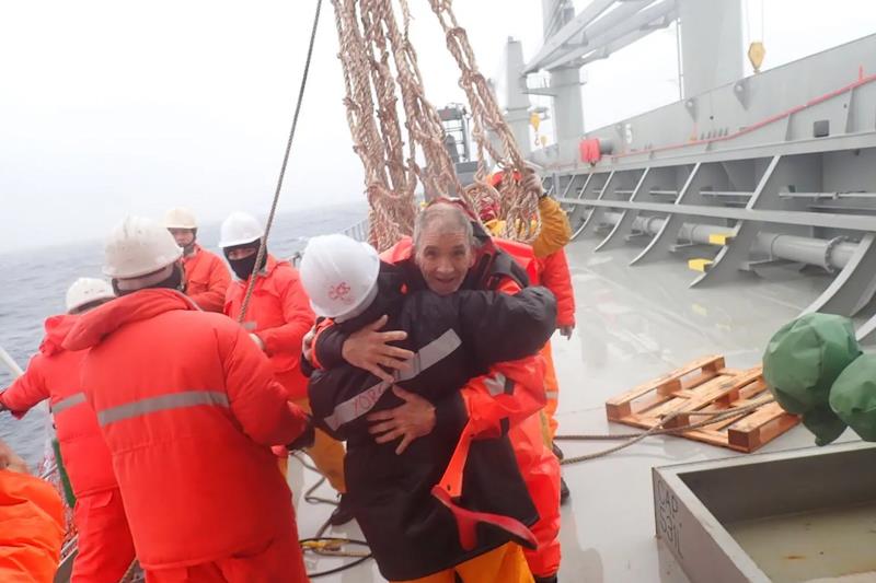 William MacBrien rescued after 46 hours adrift semi-submerged in south Pacific - photo © Watatsumi