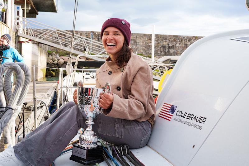 Cole Brauer finishes the Global Solo Challenge in second place photo copyright Alvaro Sanchis taken at  and featuring the Class 40 class