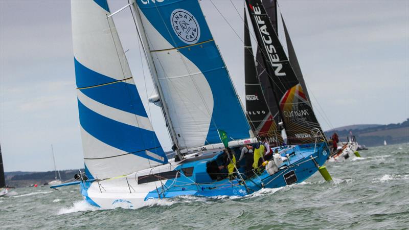 Class 40 -  Start -  Rolex Fastnet Race start -  Cowes - July 26, 2025 photo copyright Richard Gladwell - Sail-World.com/nz taken at Royal Ocean Racing Club and featuring the Class 40 class