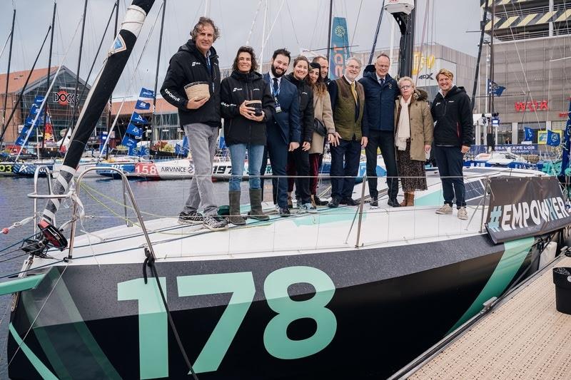 Transat Café L'or: Pam Lee has Class40 baptism