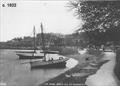 Prawners up for repair on Arnside Promenade in 1922 © Arnside Archive