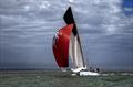 Storming along, the Smacks overall winner, the Kent based CK469 Yet at the 52nd annual Mersea Week &copy; Chrissie Westgate
