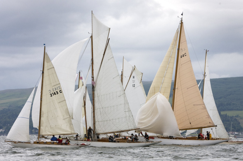Racing on day three of the 3rd Fife regatta in the Firth of Clyde