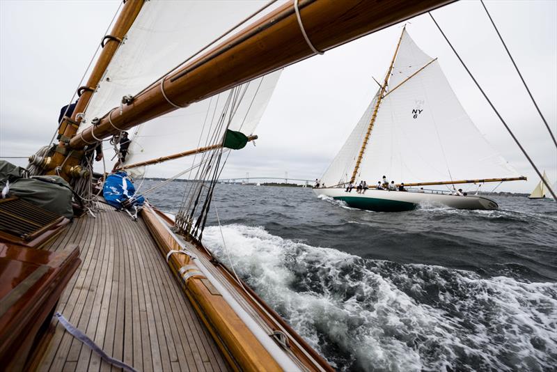 Sailing onboard Marilee, Herreshoff New York 40 Class, in the Museum of Yachting Classic Yacht Regatta - photo © Cory Silken