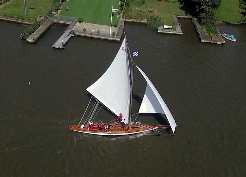 Maidie during Oulton Week 2015 photo copyright Ben Horne taken at Waveney & Oulton Broad Yacht Club and featuring the Classic Yachts class