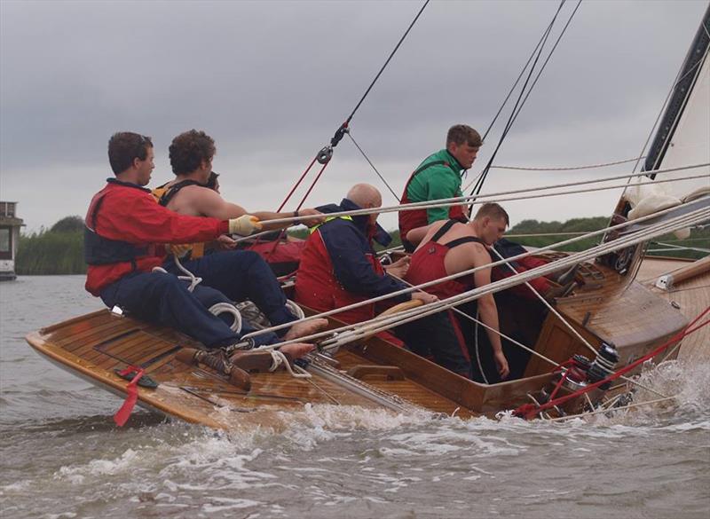 Maidie during Oulton Week 2015 photo copyright Peter Waller taken at Waveney & Oulton Broad Yacht Club and featuring the Classic Yachts class