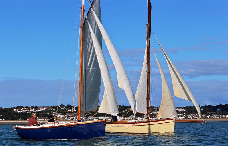 Jamesina and Charity racing around Jersey photo copyright Bill Harris taken at Royal Channel Islands Yacht Club and featuring the Classic Yachts class